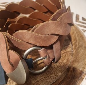 🍉3/$20 Braided Brown & Silver Belt